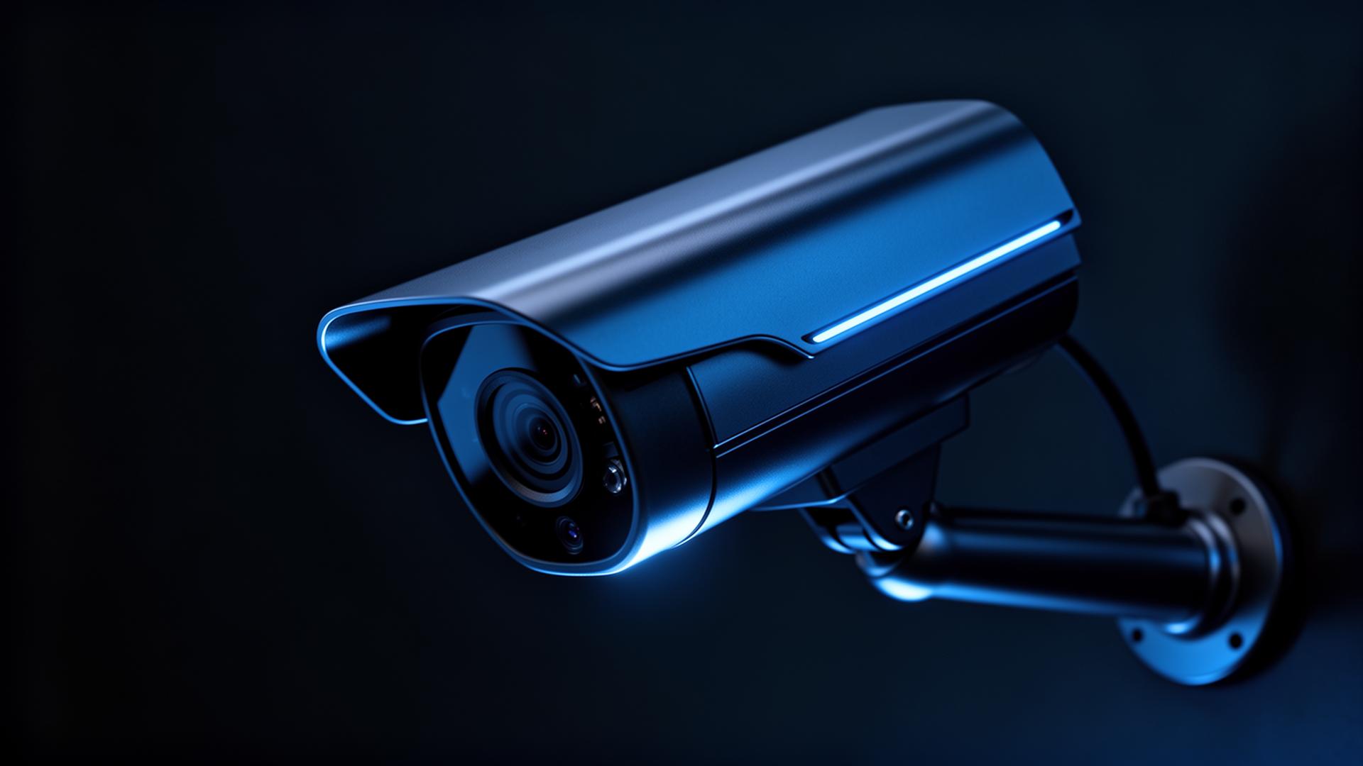 Cámara IP Uniview de alta gama con iluminación azul tecnológica
